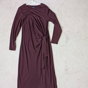 NEW w/tags The Gap Modern Rib Tie-Knot Midi Dress
